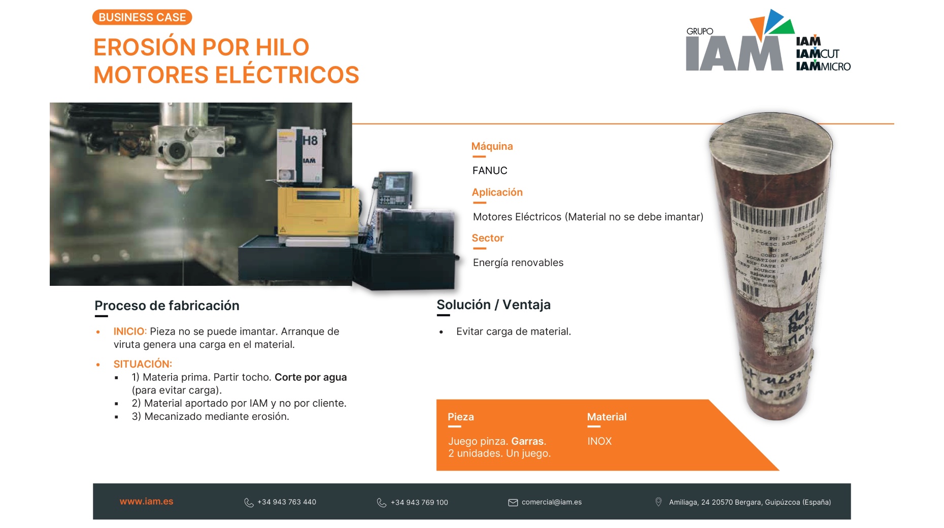 Wire EDM in electric motors for the renewable energy sector