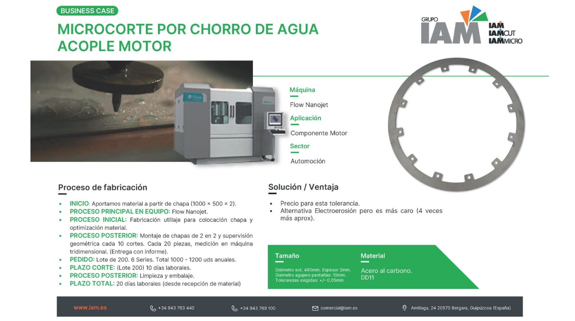 Micro-cutting by water for automotive engine components Micro-cutting by water for automotive engine components